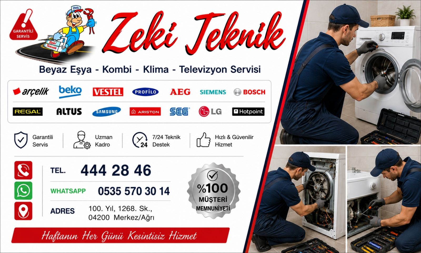 Ağrı Çamaşır Makinesi Tamircisi
